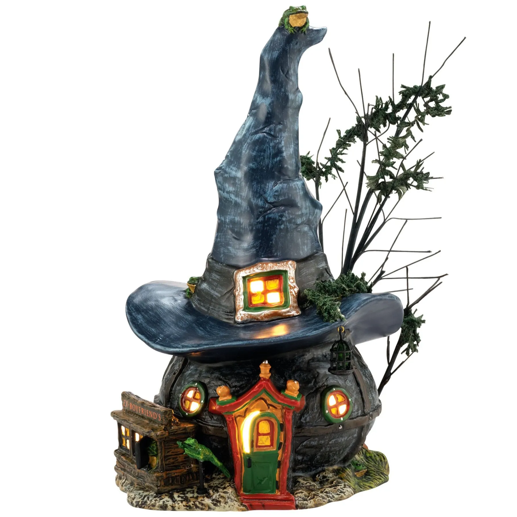 Department 56 Snow Village Halloween>Toads & Frogs Witchcraft Haunt