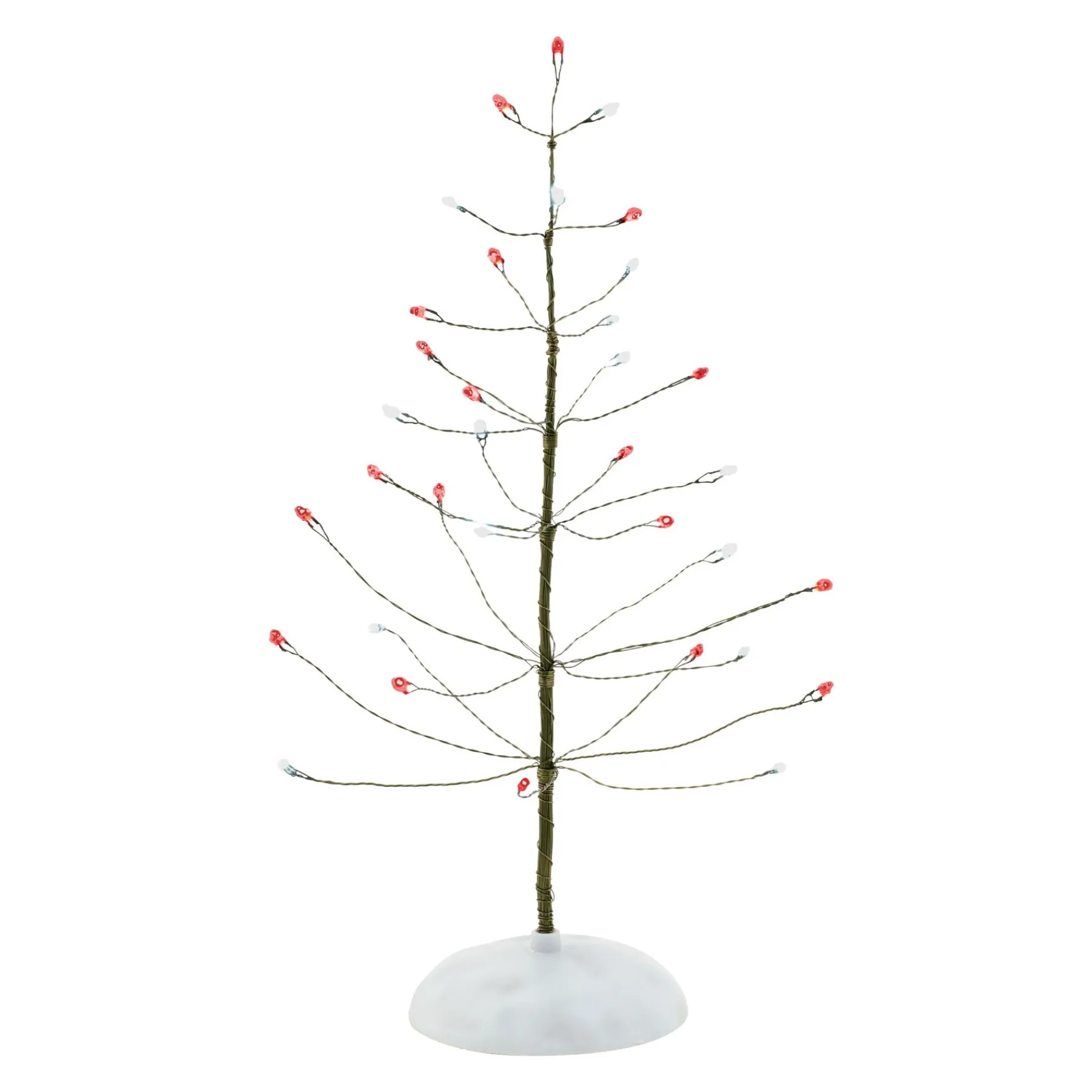 Department 56 Village Accessories>Red & White Twinkle Brite Tree