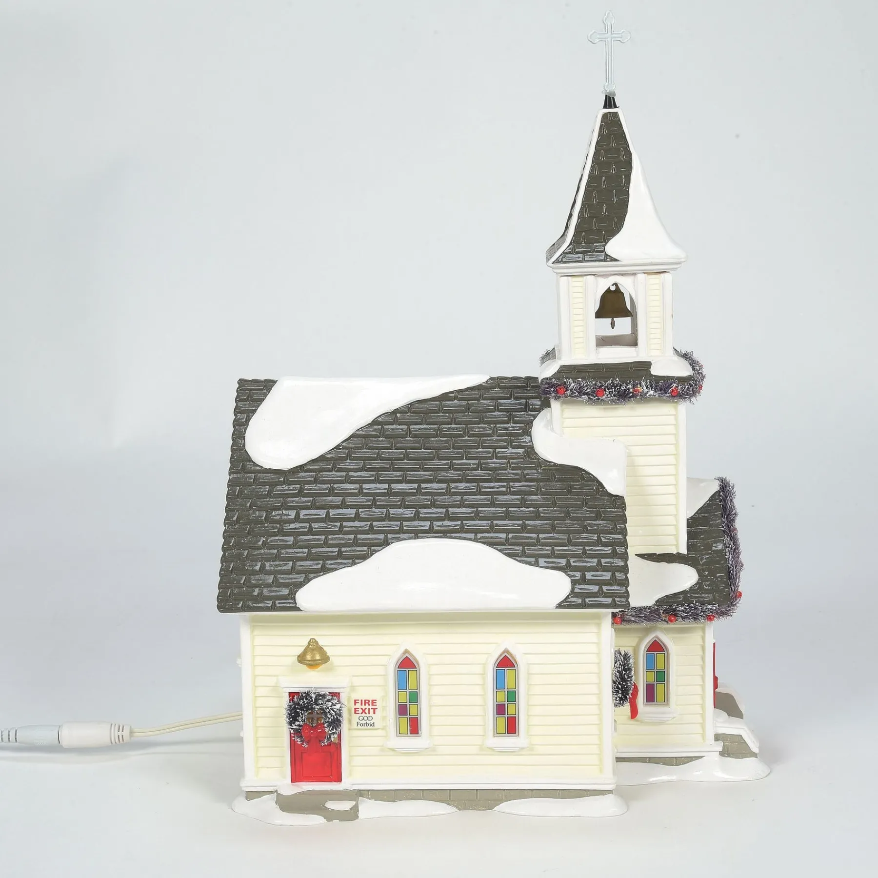 Department 56 The Original Snow Village>Holy Family Church, set of 2