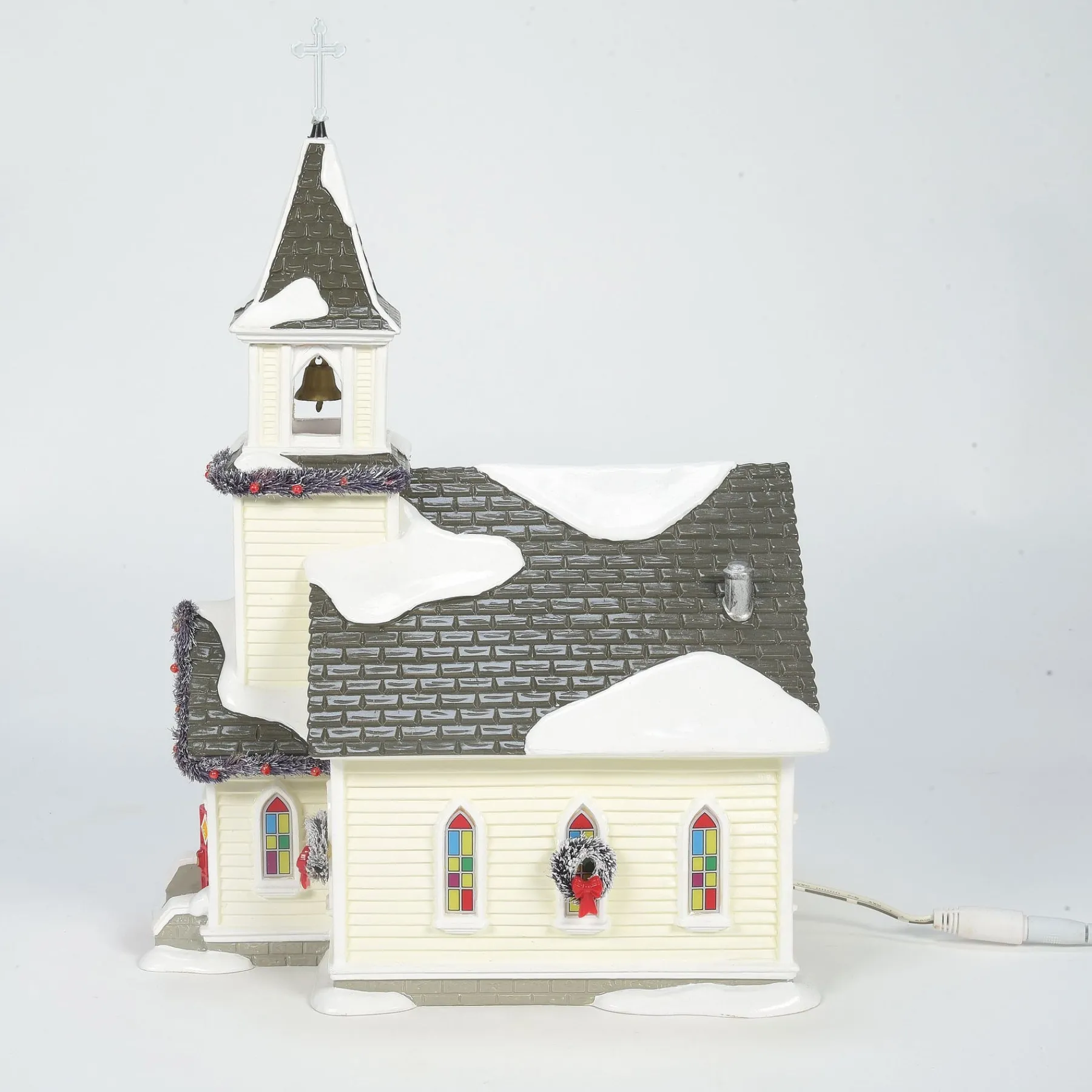 Department 56 The Original Snow Village>Holy Family Church, set of 2