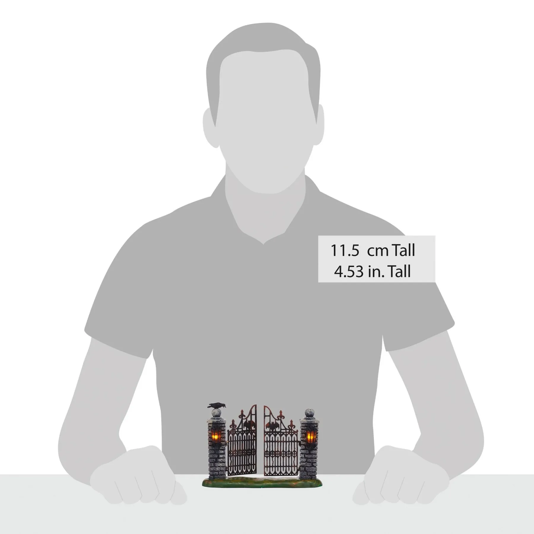 Department 56 Halloween Village Accessories>Spooky Wrought Iron Gate