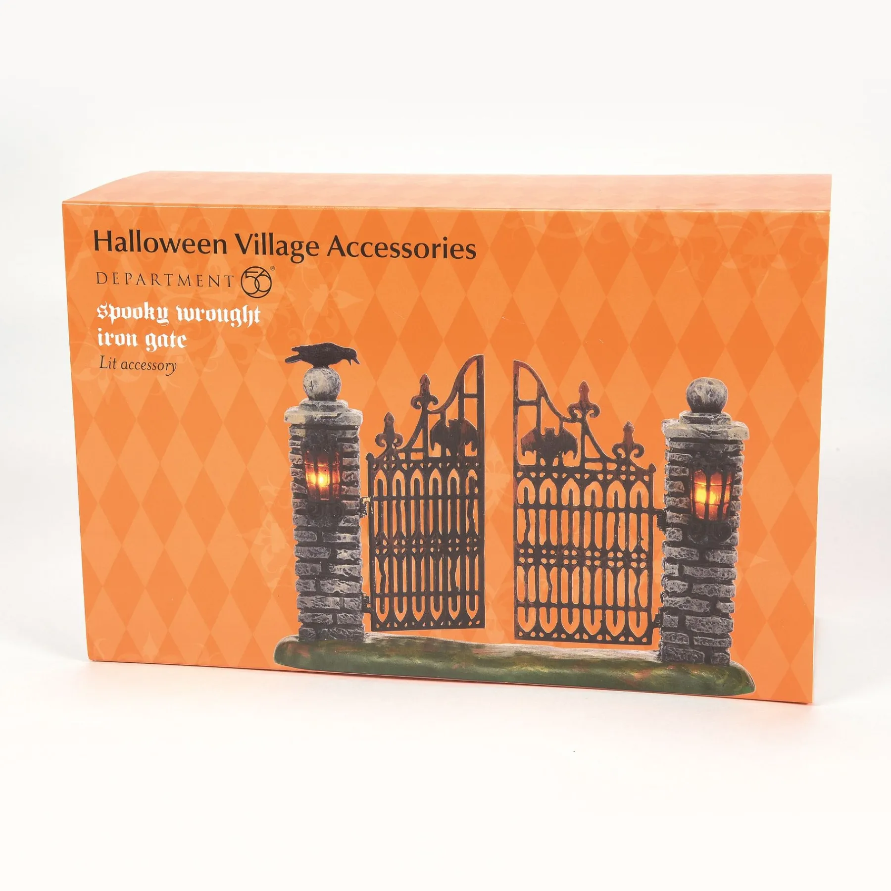 Department 56 Halloween Village Accessories>Spooky Wrought Iron Gate