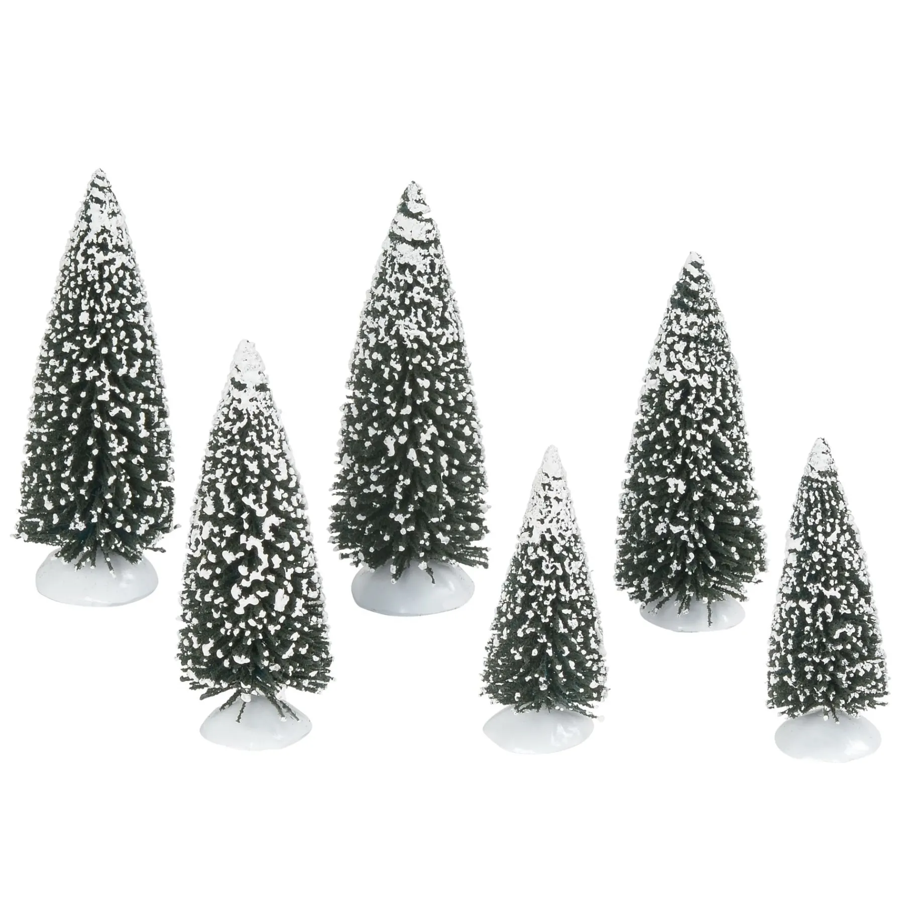 Department 56 Village Accessories>Frosted Pine Grove, Set of 6