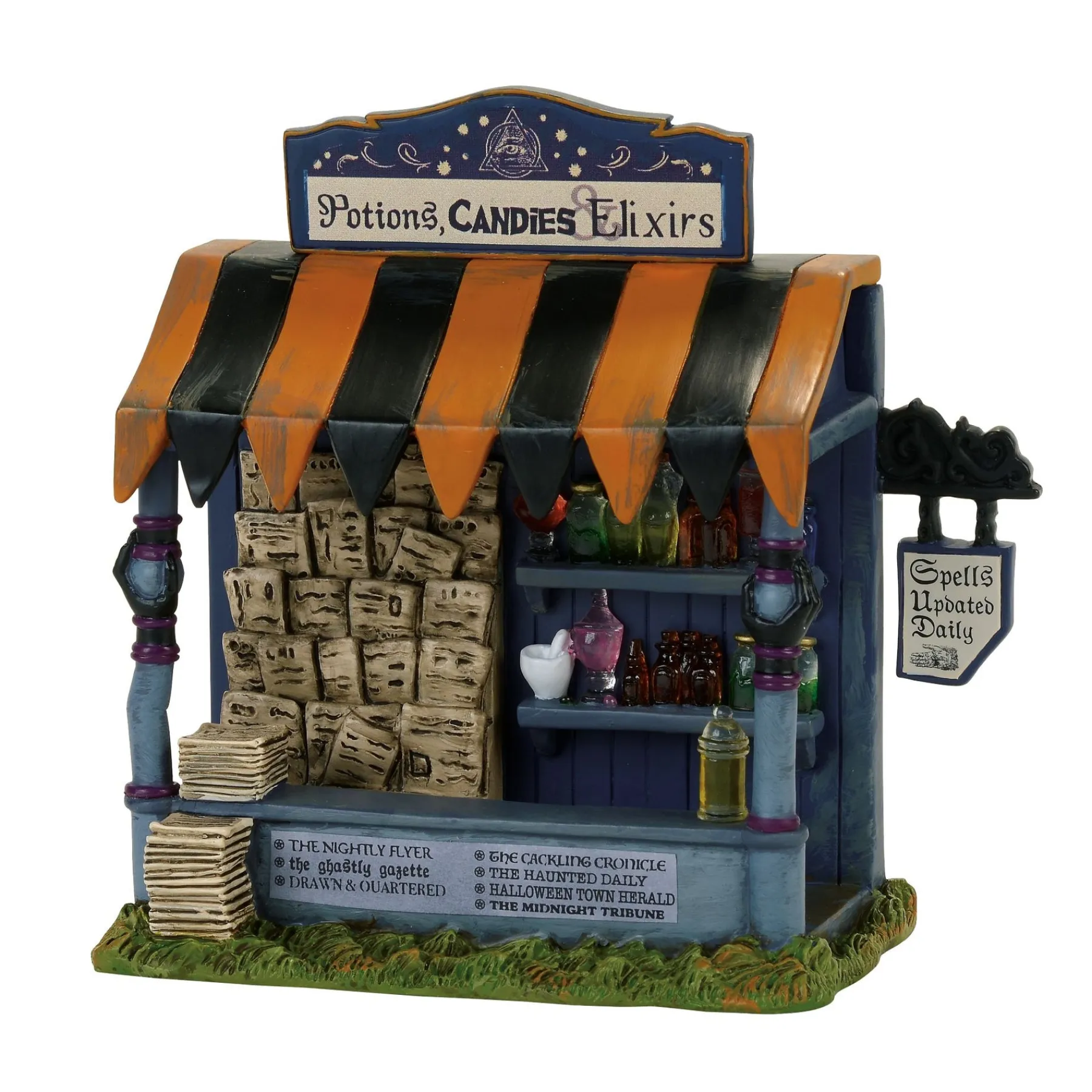 Department 56 Halloween Village Accessories>Spells & Potions Kiosk