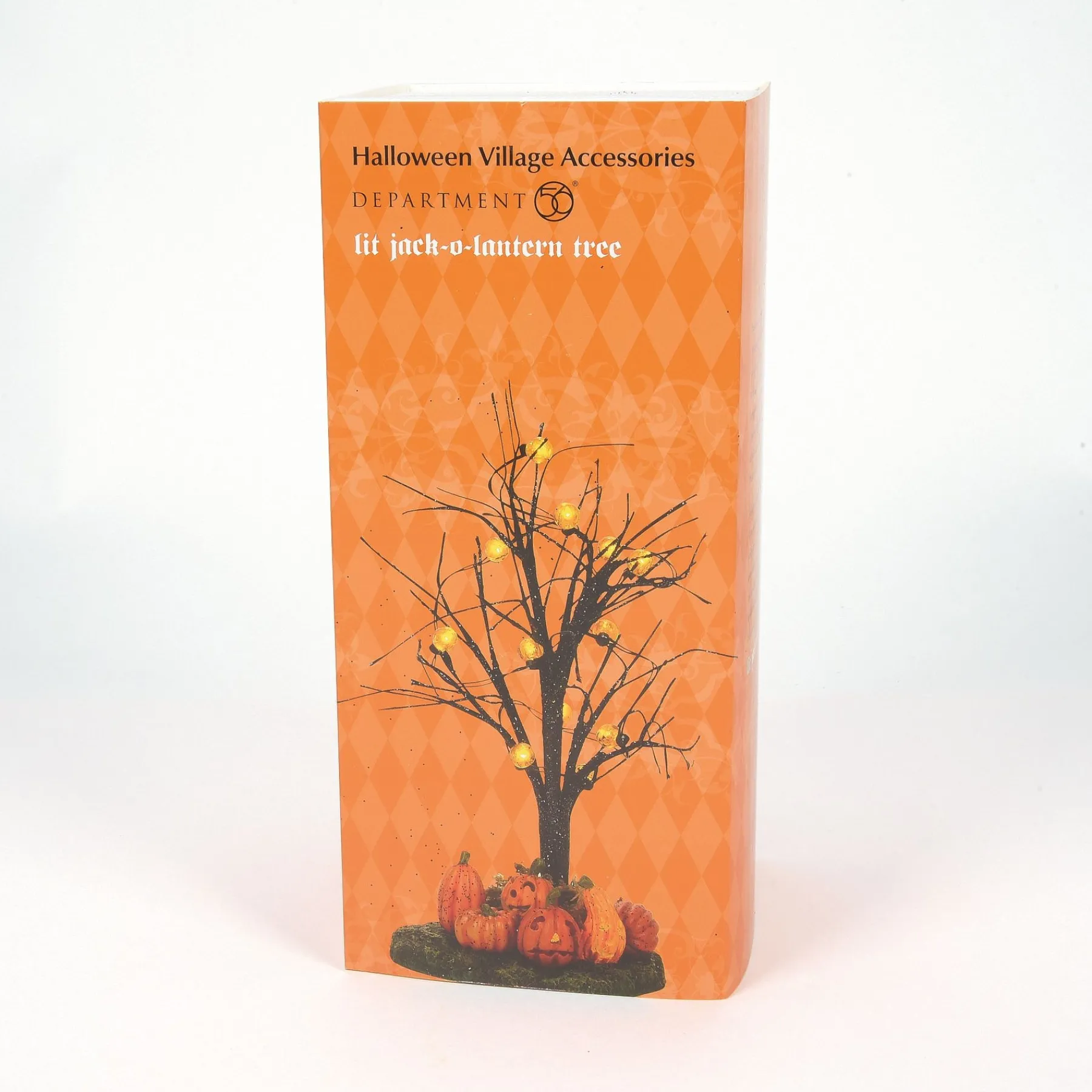 Department 56 Halloween Village Accessories>Lit Jack-O-Lantern Tree
