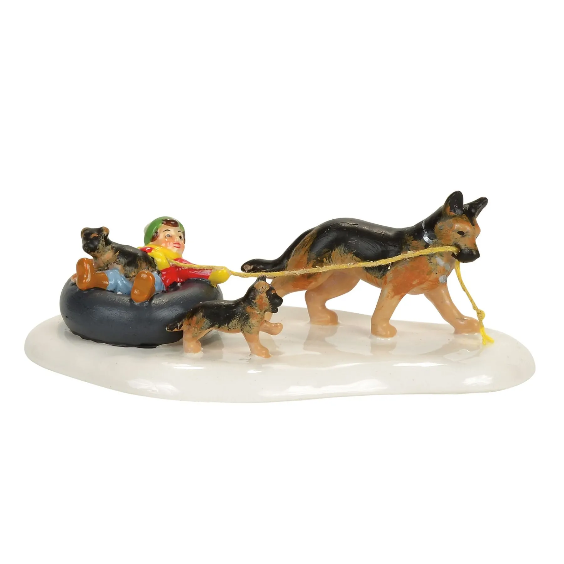 Department 56 The Original Snow Village>Inner Tube Sled Dog Race