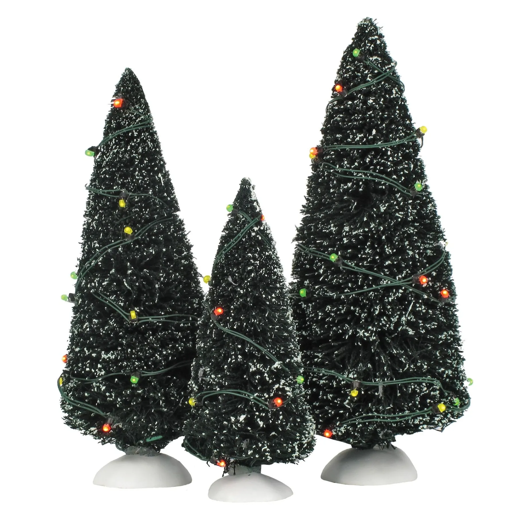 Department 56 Village Accessories>Twinkling Lit Trees Green