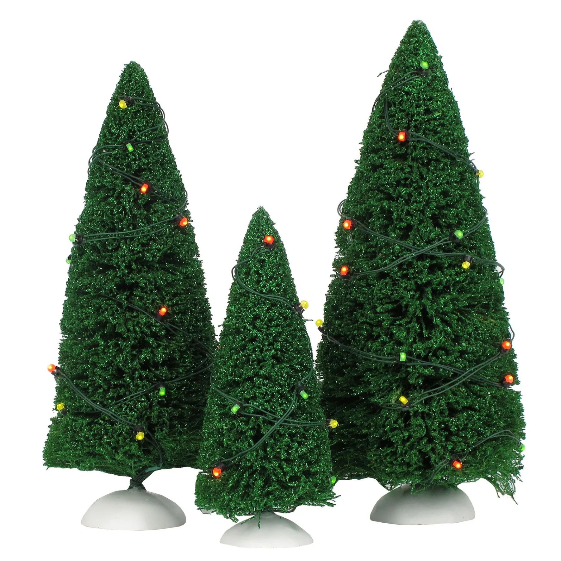 Department 56 Village Accessories>Twinkling Lit Trees Green