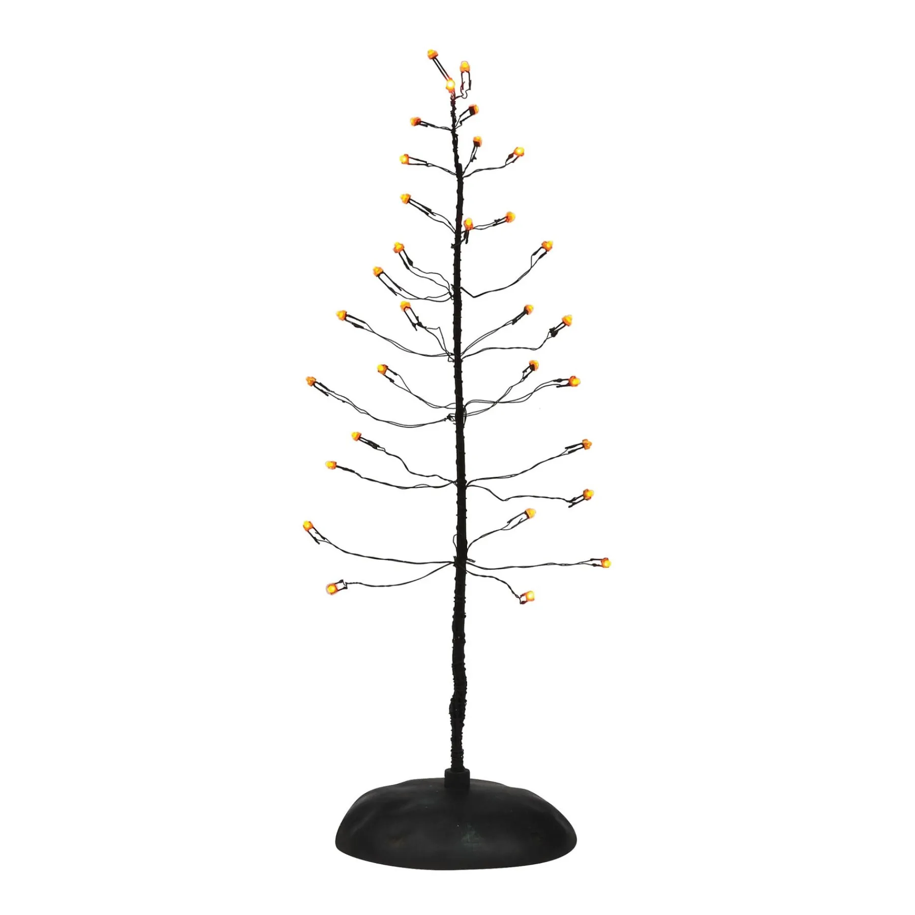 Department 56 Halloween Village Accessories>Orange Twinkle Bright Tree