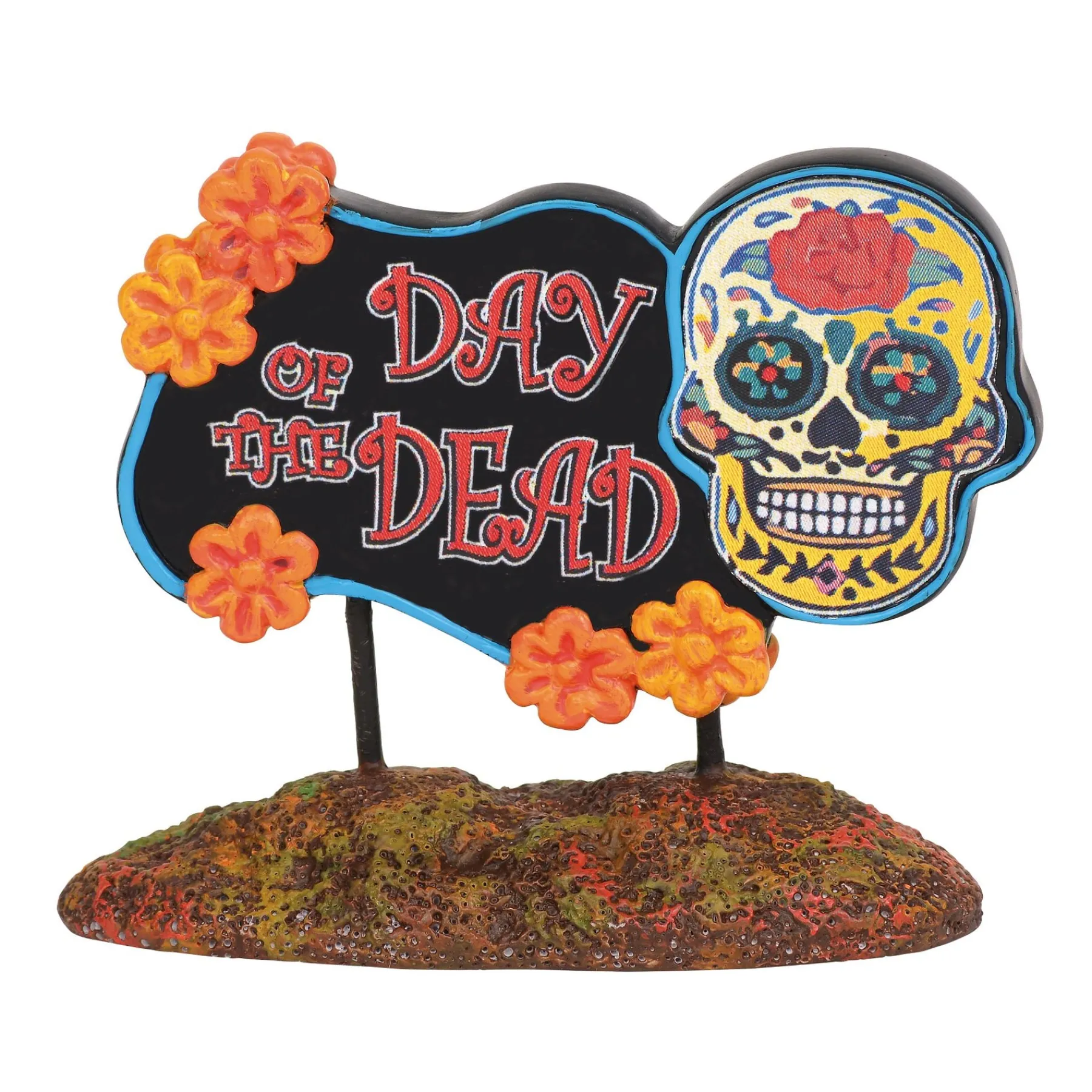 Department 56 Halloween Village Accessories>Day of the Dead Sign
