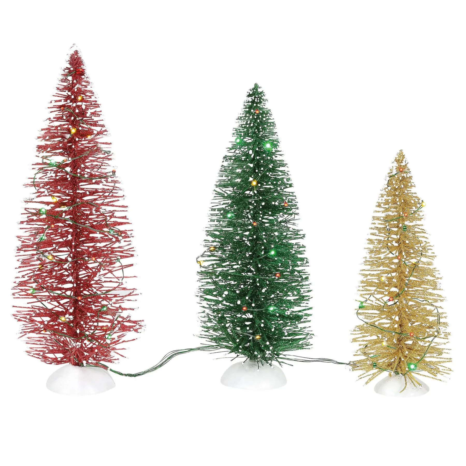 Department 56 Village Accessories>Lit Holiday Pines