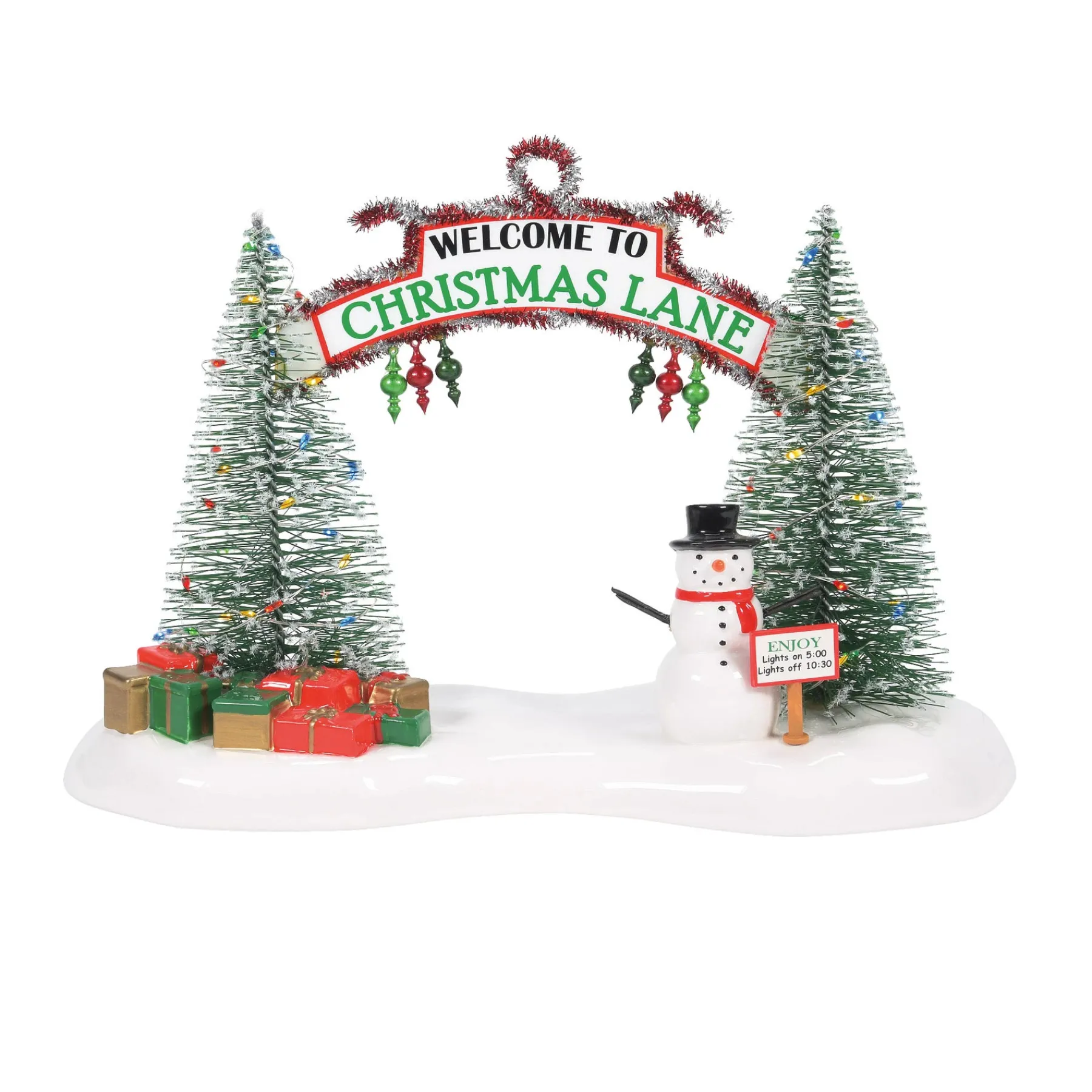 Department 56 The Original Snow Village>A Festive Christmas Gate