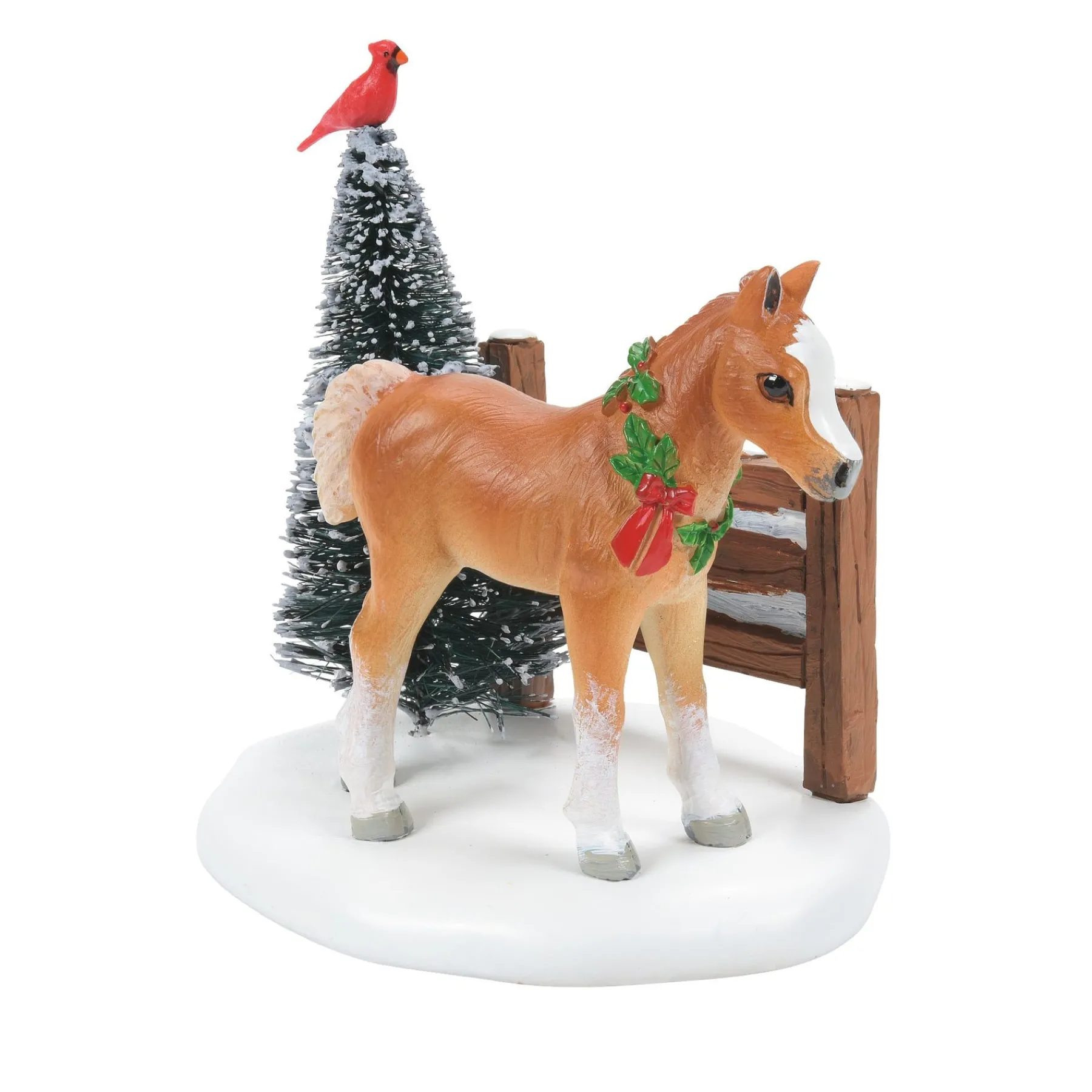Department 56 Village Accessories>Cardinal Christmas Pony
