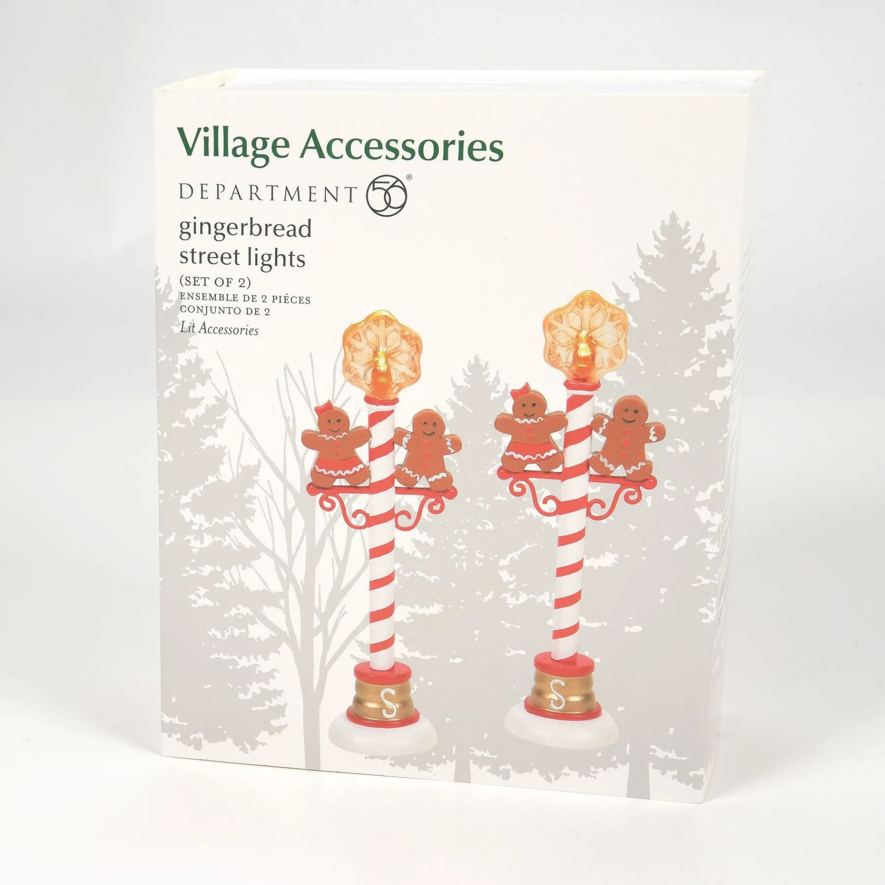 Department 56 Village Accessories>Gingerbread Street Lights