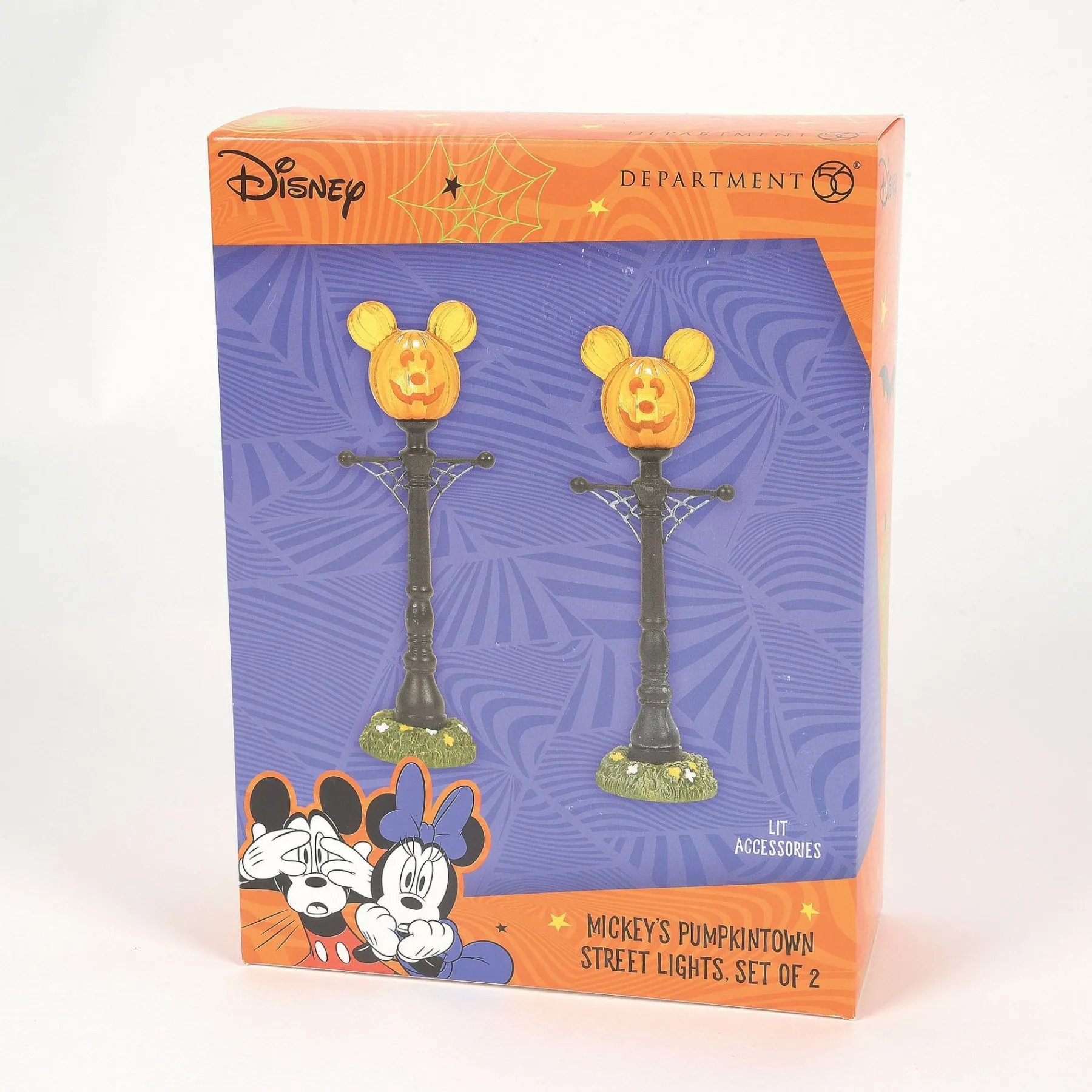 Department 56 Disney Village>Mickey's Pumpkintown St Lights