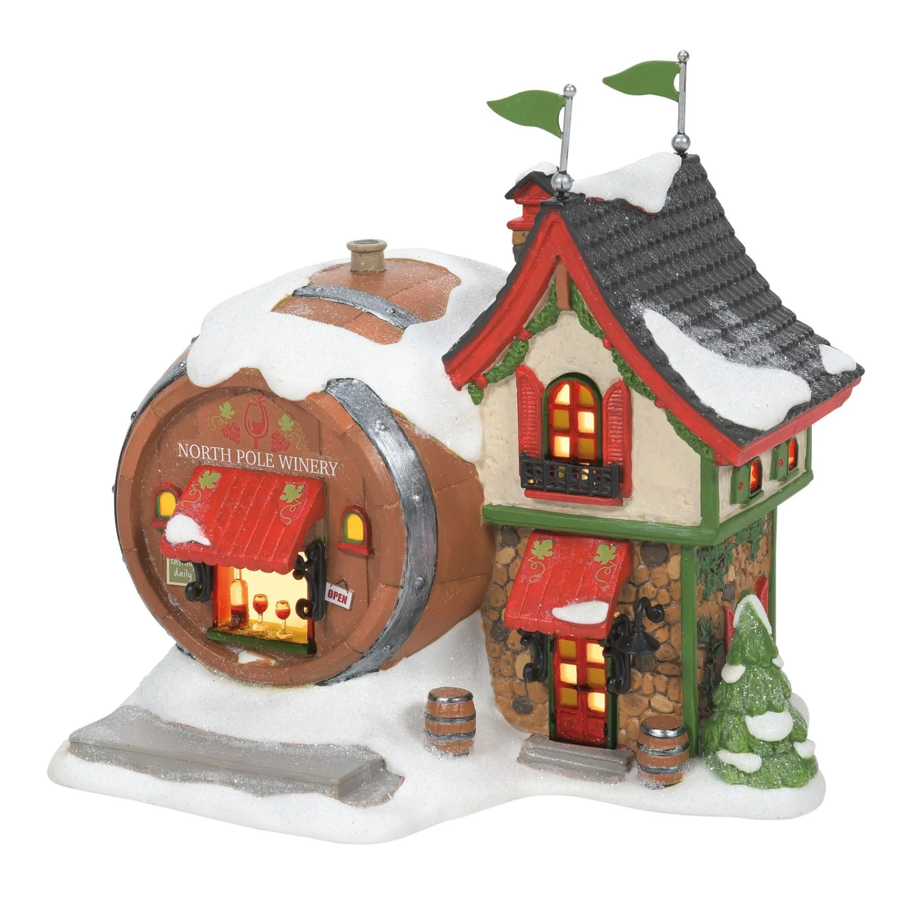 Department 56 North Pole Series>North Pole Winery