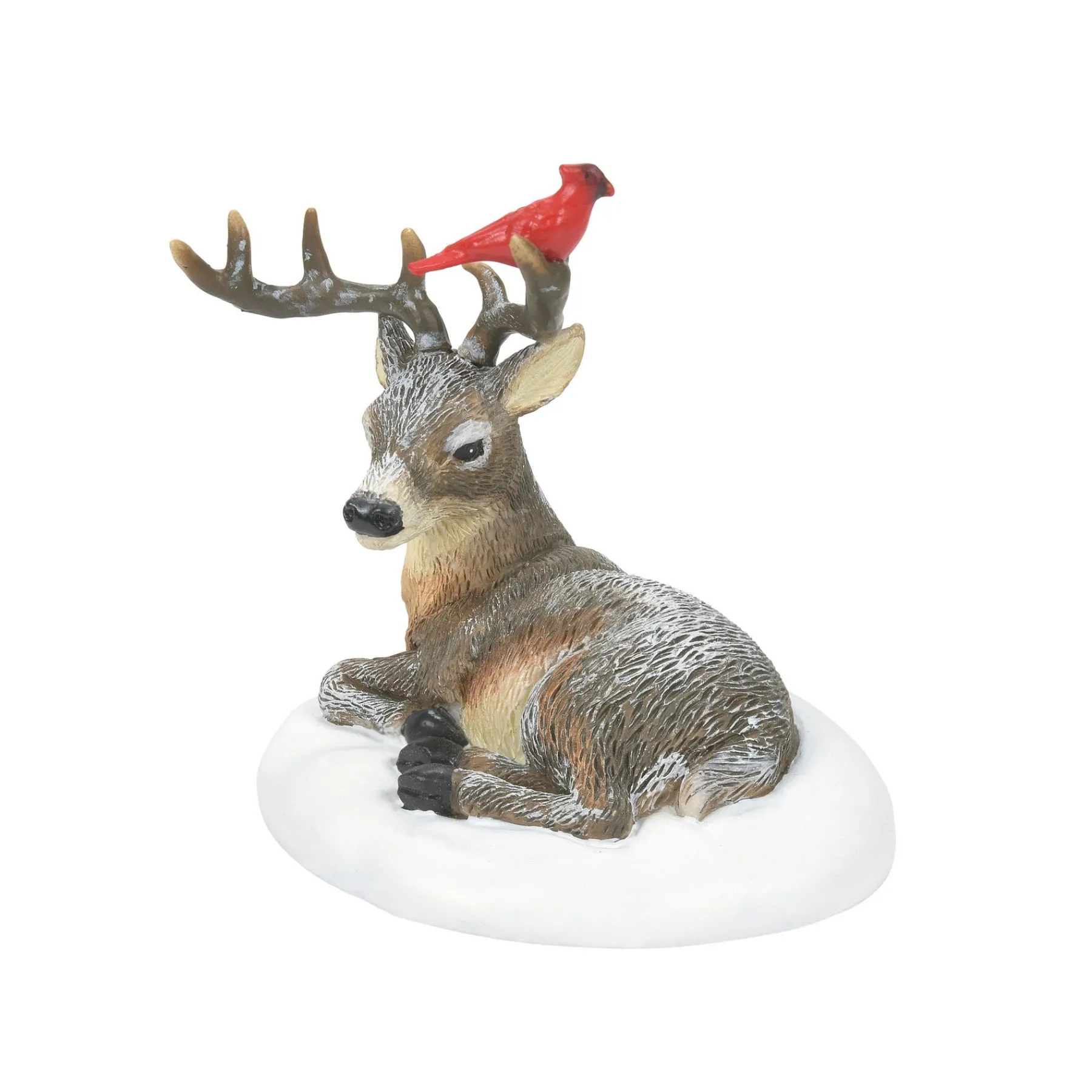 Department 56 Village Accessories>Cardinal Christmas Deer