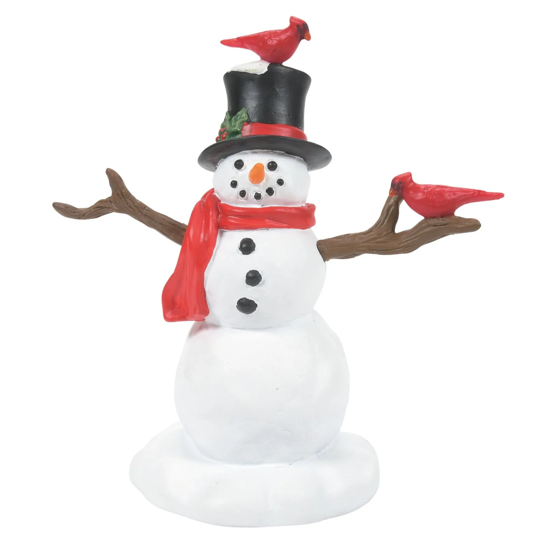 Department 56 Village Accessories>Cardinal Christmas Snowman