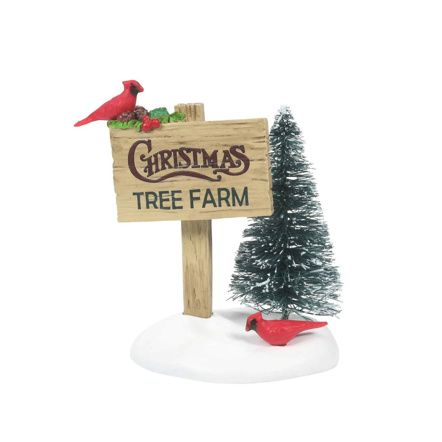 Department 56 Village Accessories>Cardinal Christmas Sign