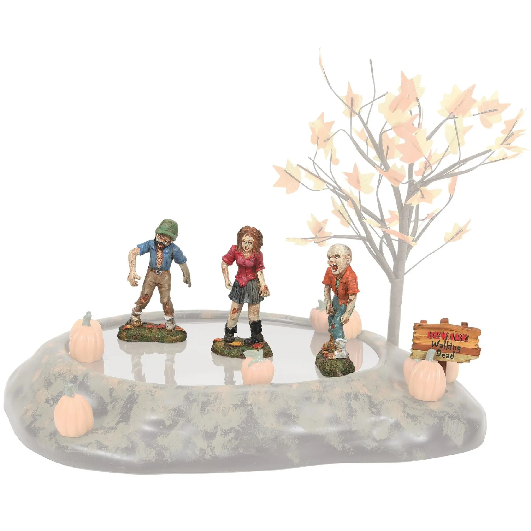 Department 56 Halloween Village Accessories>Zombie Crawl st/4