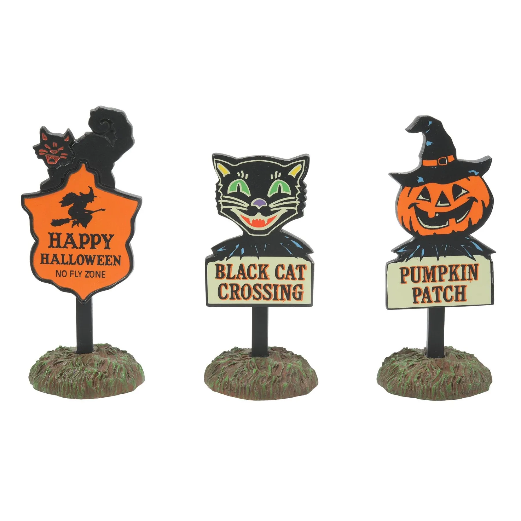 Department 56 Halloween Village Accessories>Halloween Signs Set of 3