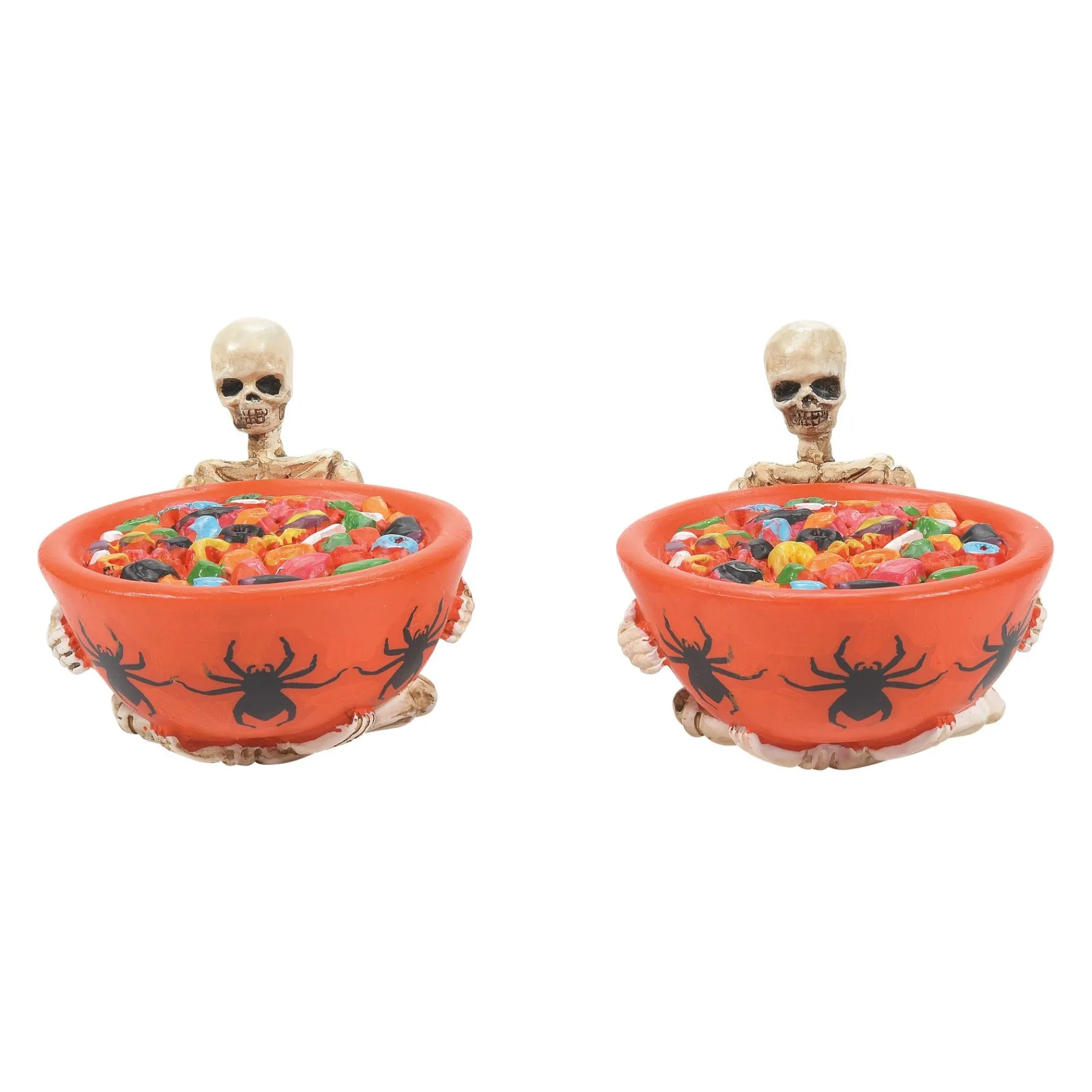 Department 56 Halloween Village Accessories>Trick or Dare Treat Bowls st/2