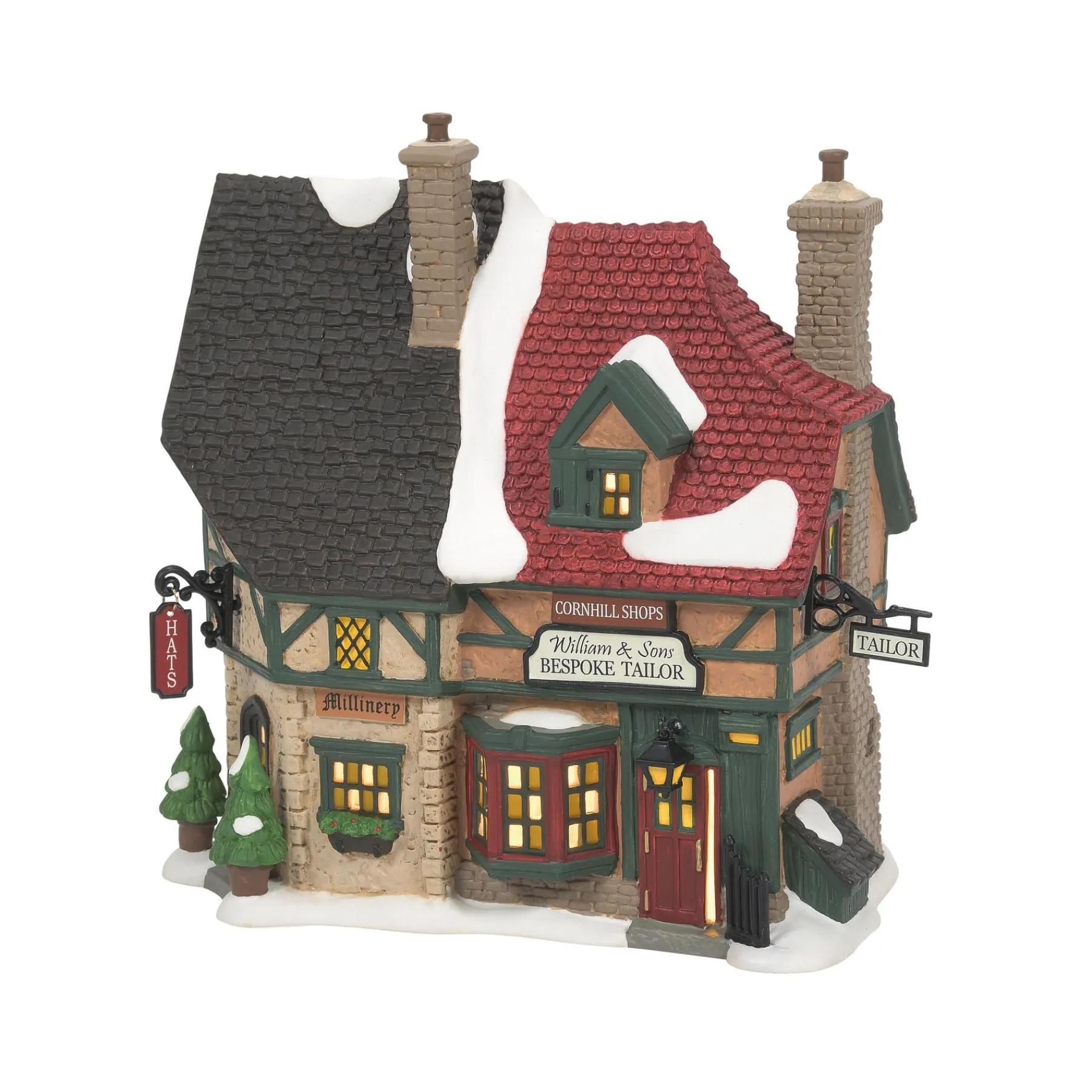Department 56 Dickens' A Christmas Carol>Christmas Carol Cornhill Shops
