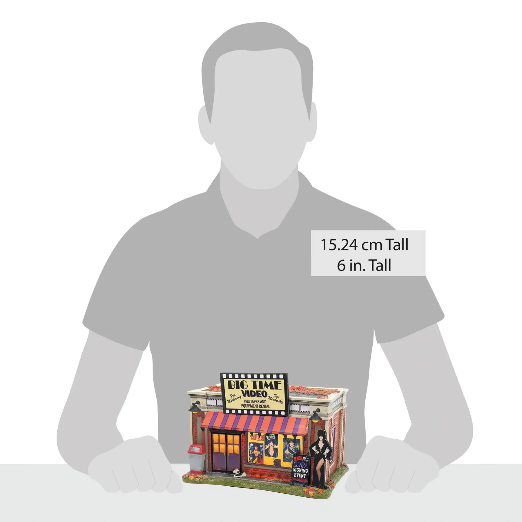 Department 56 Hot Properties Village>Elvira's Big Time Video Store