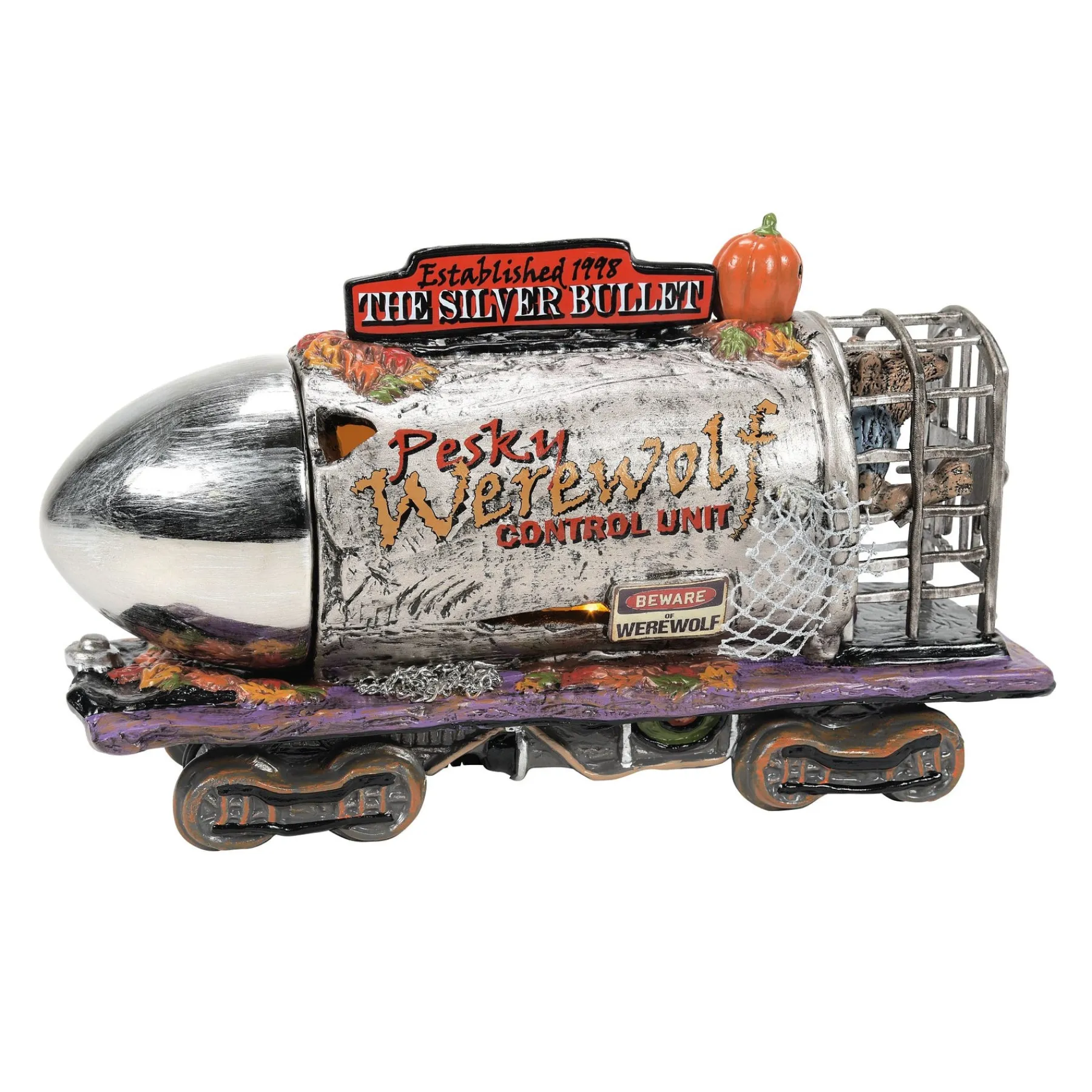 Department 56 Snow Village Halloween>The Silver Bullet, 25th Anniv