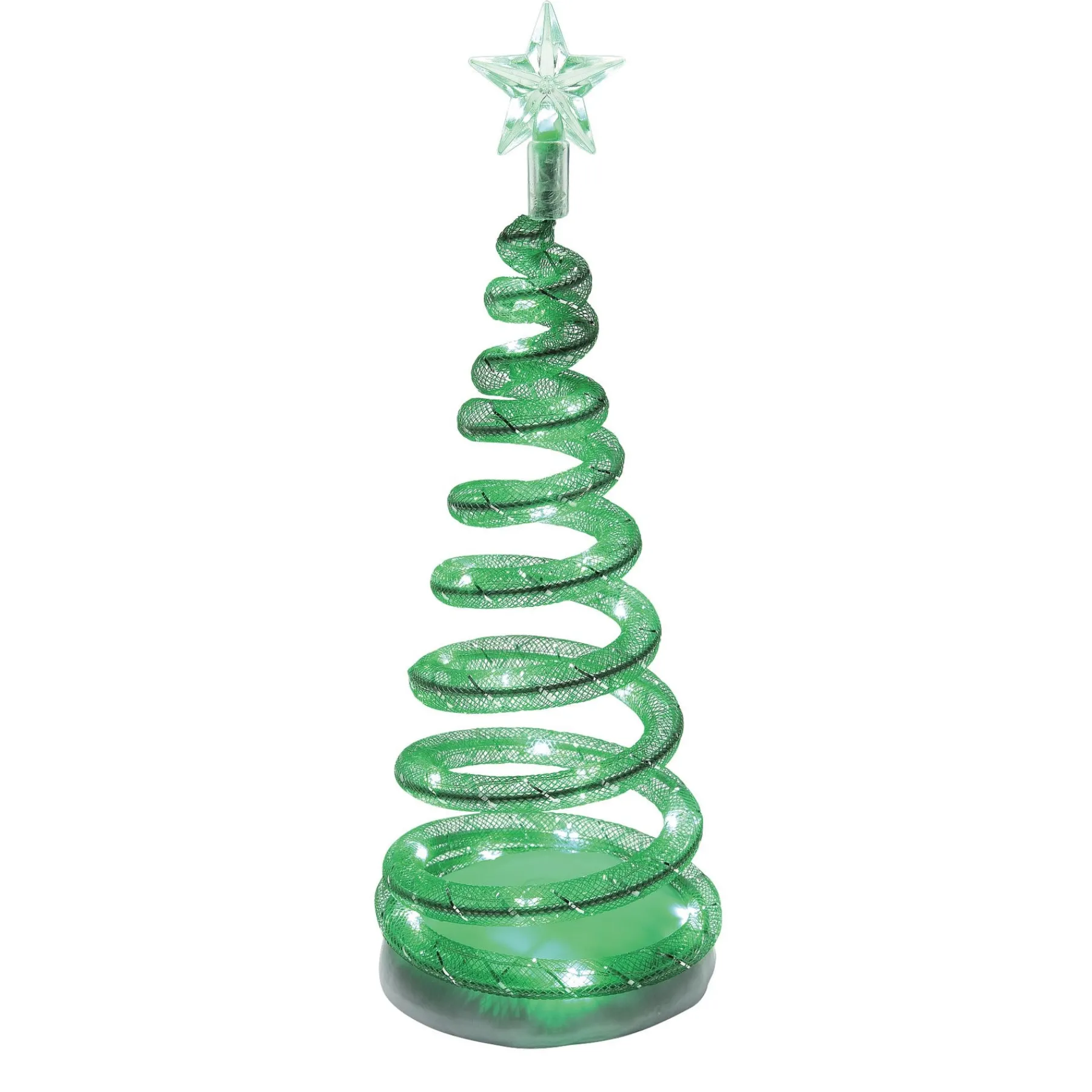 Department 56 Village Accessories>Spiralight LED Tree Green