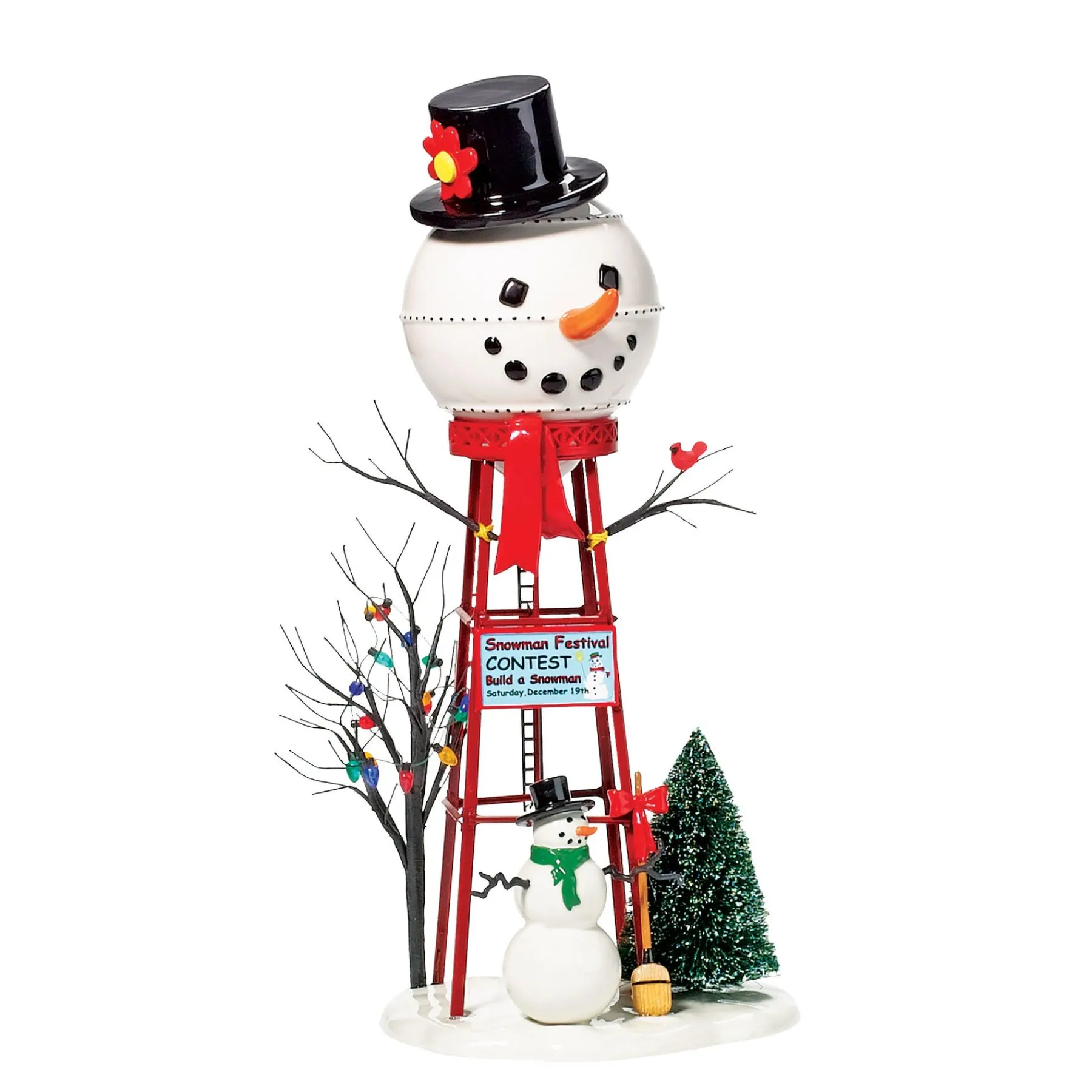 Department 56 Village Accessories>Snowman Watertower