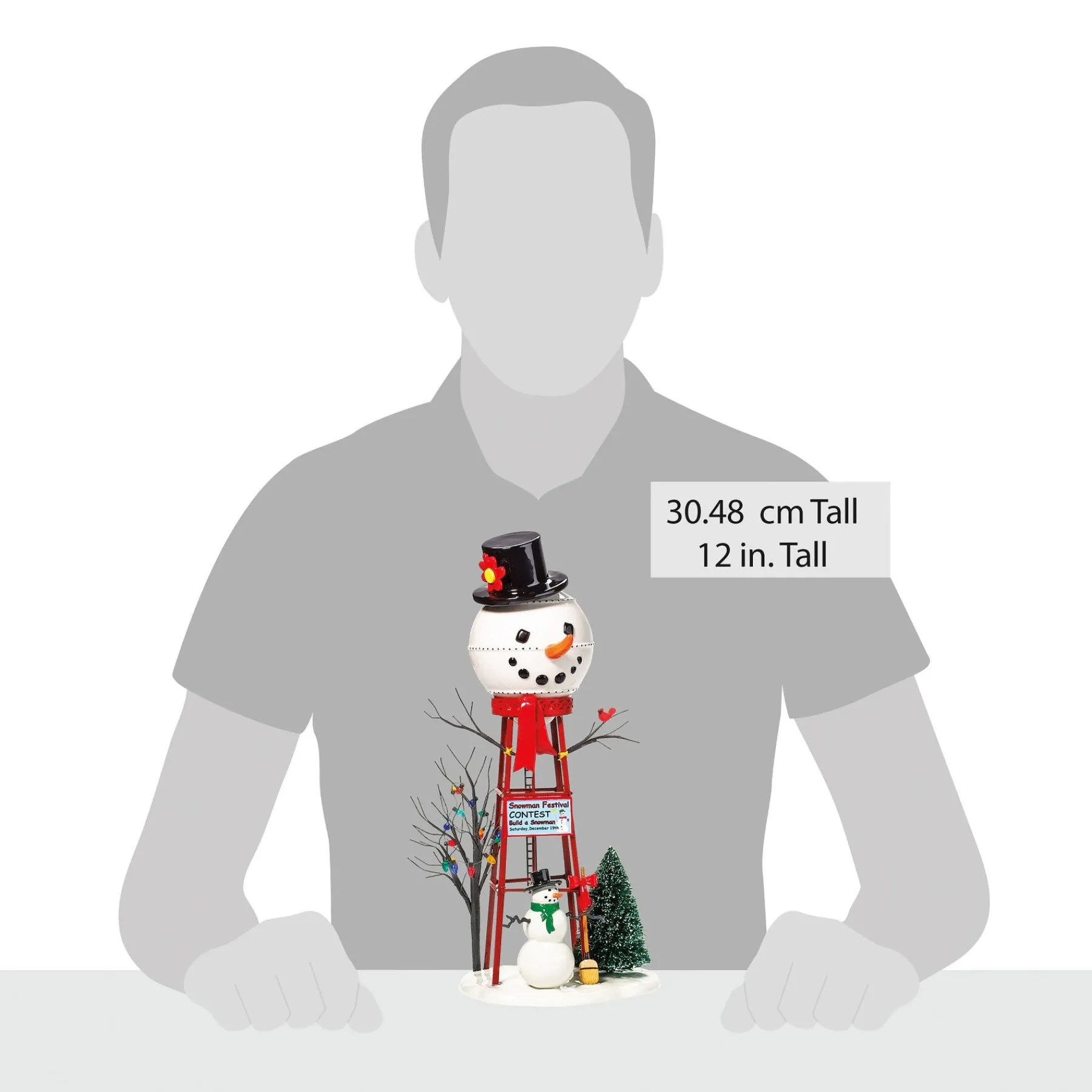 Department 56 Village Accessories>Snowman Watertower