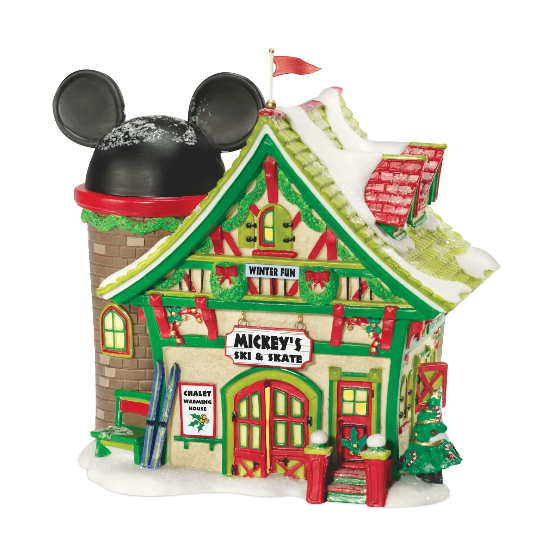 Department 56 Disney Village>Mickey's Ski And Skate